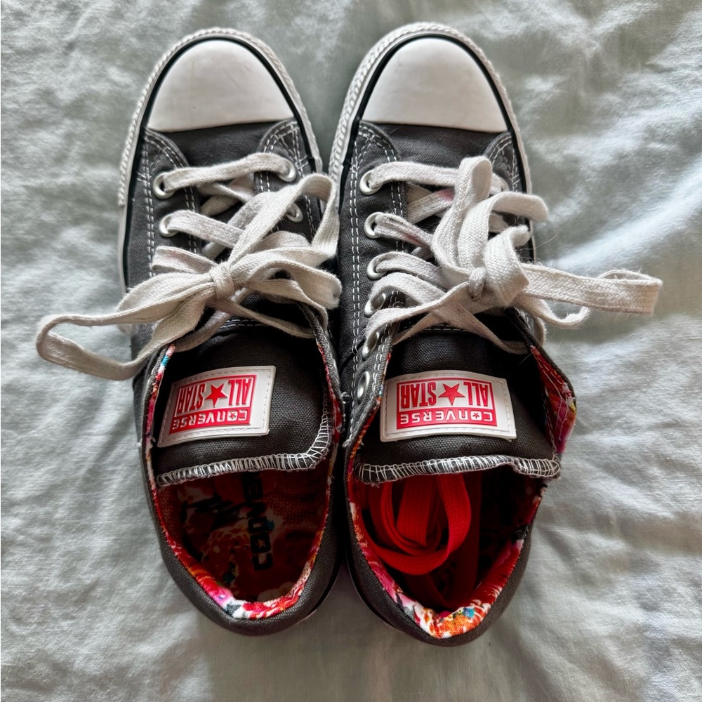 Converse women's gray and White Sneakers